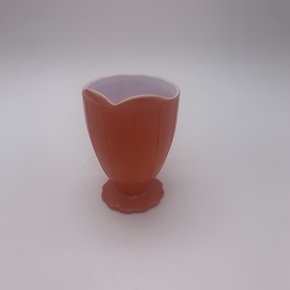 Vtg. Mid Century Hazel Atlas Newport Platonite 7oz Footed Creamer Jug USA - Picture 3 of 15